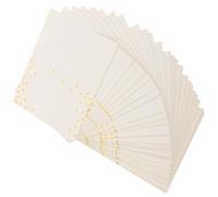 100 Pièces Cartes de Table Dorées à Pois pour Mariage et Banquet | Papier Beige, Tentes Nominatives Faciles à Poser, Affichage Net des Noms pour Mise en Place