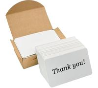 100 Pièces Cartes en Papier Vierges, Papier Carte de Visite, Flash Cards, Cartes de Papier Vierges, Carte de Postale, Carte de Remerciement - 9 x 5,2 cm