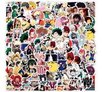 100 Pièces Cartoon My Hero Academia Autocollants Enfant,Anime Stickers Mixtes En Vinyle Pour Ordinateur Portable,Téléphone,Bouteille D'eau,Skateboard,Valise,Guitare,Etanche,Scrapbook Stickers,05