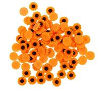100 Pièces Charm Fleurs Marguerites Résine Accessoires Diy pour Téléphone Décorations Artisanales