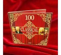 100 Pieces Classical Music - 100 Pièces de musique classique, baroque, classique, romantique, musique pour piano et cordes, Mozart, Chopin, Bach 5 CD