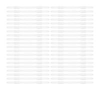 100 Pièces Clip à Documents Plastique Blanc à Deux Trous | Accessoire Bureau pour Étudiants et Personnel Administratif, Évite Mélange Papier, pour Rapports et Dossiers