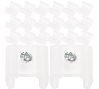 100 Pièces Clip de Fixation LED, Montage Mural Discret | Plastique Blanc, Design Ultra Fin à Vis Unique, Installation Intérieure pour Ruban Lumineux et Fil Décoratif