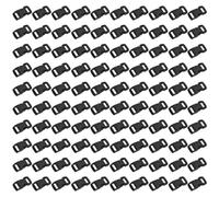 100 Pièces Clip Plastique,Attache Sangle,Boucles pour Sangles 10mm,Noir | Fermoir Bracelet Paracorde Plastique Clips,Clip à Boucle à Libération Rapide pour Paracorde Sac à Dos Colliers de Chien