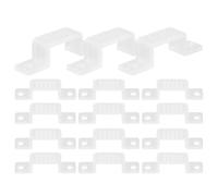 100 Pièces Clips de Fixation en Plastique PP, Sûre | Clips pour Ruban LED, Support Transparent Ultra Fin, Usage Déco Maison et Merchandising