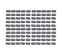 100 pièces Clips de perruque en forme de U 6 dents de peigne en acier inoxydable accessoires de perruque noirs Clips de peigne à pression pour extensions de cheveux perruques
