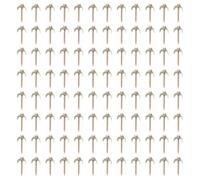 100 pièces clous de clôture 4,9 cm vis de clous de clôture en fil d'acier robuste pour clôture de champ de ferme de jardin installation facile robuste conception compacte attaches