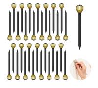 100 Pièces Clous de Suspension, Cintres Photo Clous, Picture Nails avec Tête en Laiton, Parfait pour Accrocher des Photos et des Tableaux