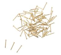 100 Pièces Clous en Laiton à Tête Ronde 1, 2x15mm pour Meubles