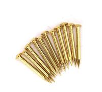 100 pièces clous en laiton clous multi-tailles clous en laiton matériel gros clous en cuivre pour bricolage en bois boîtes de photos décoratives accessoires ménagers(22mm)