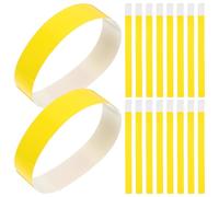 100 Pièces Collier D’Identification Réglable, PP Jaune | Portée de Chiots, Étiquettes D’identification, Design Confortable, Taille Ajustable, Usage Dès la Naissance