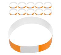 100 Pièces Collier de Mise, Identification Réglable, PP Orange | Portée de Chiots, Facile à Nettoyer, Sécurité et Confort, Pratique pour Propriétaires D’animaux