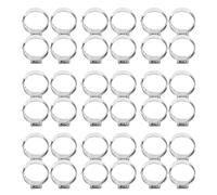 100 Pièces Collier de Serrage Ajustable 1/2 Pouce | Prévention des Fuites Rapide, Installation par Sertissage, Adapté aux Conduits D'eau et Gaines D'air Hvac