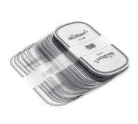 100 pièces colliers à gâteau, 4,3 × 3,1 × 1,6 pouces, emballage de bord de gâteau, tranches transparentes, récipients en plastique demi-cercle mousse transparente collier cuisson