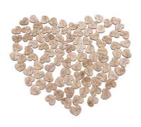 100 Pièces Confettis Cœur en Bois Gravés Amour