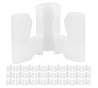 100 Pièces Connecteur D’étagère, Plastique Blanc | Montage DIY Facile, Ajustement Réglable, Installation Discrète, Aspect Net et Ordonné, pour Rangement Modulable