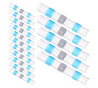 100 Pièces Connecteurs Bout à Thermorétractables Bleus Ip67 | Anneau D’étanchéité Soudable, Technologie Thermorétractable, Liaison Rapide 1,5 à 2,5 Mm² pour Câbles Marins