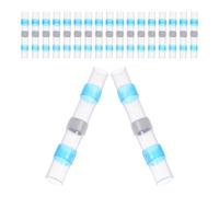 100 Pièces Connecteurs Thermorétractables Bleus Awg 16-14 | Anneau D’étanchéité Intégré, Protection Ip67, Plastique Isolant, Raccords Fiables pour Bateaux et Installations Électriques