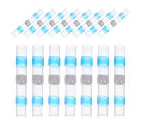 100 Pièces Connecteurs Thermorétractables R31 Bleus | Anneau D'étain Activé par Chaleur, Plastique Isolant, Étanchéité Ip67, Câbles 1,5 à 2,5 Mm², Bateaux