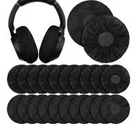 100 Pièces Couvre-Oreille de Casque Couvre-Oreillettes Jetables Non-Tissés Couvre-Oreillettes Extensibles pour la Plupart des Écouteurs avec Oreillettes de 8,5 à 10 cm (Noir, 11 cm)