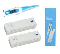 100 Pièces Couvres Couverture de Thermomètre Médical 98 * 26mm, Housse de Protection Hygiénique Jetable, Plus Hygiéniques pour les Adultes Enfants Thermomètre Clinique sans Lubrifiant