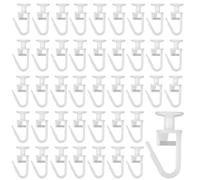 100 Pièces Crochet Rideau Rail,Crochet De Rideau Rail,Glisseurs De Rideau,Glisseurs pour Rail à Rideaux,Glisseur pour Rail,Rideau Glisseurs De Rideau pour Rails de Rideau de Type Rail