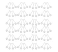 100 Pièces Cuillère Doseuse en Plastique Blanc 5G | Réutilisable, Portion Précise, la Cuisine et Pâtisserie, pour Café, Poudre de Lait, Usage Quotidien