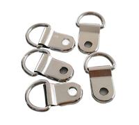 100 pièces D anneau suspendu cadre photo sangle crochets de suspension peinture à l'huile miroir cintre avec vis pour Fixation Cadres Photos Miroirs Œuvres art(-A)