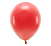 100 Pièces de Ballons ECO Pastel, Rouge, 30cm de Diamètre