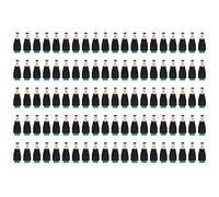 100 pièces de bornes mâles de Connexion pour Alimentation en Courant continu, Bloc de terminaux pour éclairages LED de Surveillance de sécurité 12 V à 36 V, Prise d’Alimentation 80