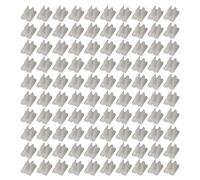 100 pièces de clips pour bande lumineuse au néon, supports de fixation pour bande LED au néon pour la décoration de lumières féeriques à la maison et au bureau (pour une lumière de 5-6 mm)
