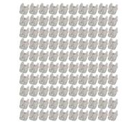 100 pièces de clips pour bande lumineuse au néon, supports de fixation pour bande LED au néon pour montage, pour décoration de guirlande lumineuse à la maison et au bureau (pour bande de 4,5-6 mm)