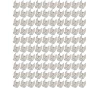 100 pièces de clips pour lumières néon, supports de fixation pour bande LED néon pour montage, pour décoration de lumières féeriques à la maison et au bureau (pour lumières de 6-7 mm)