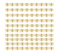 100 pièces de dé à coudre en métal, protecteur de doigt réglable et résistant à la rouille pour le quilting, la broderie et les travaux manuels DIY, anneau de protection durable en