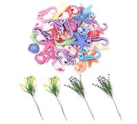 100 Pièces De Décorations Marines Et 4 Pièces De Plantes Simulées, Artisanat De La Vie Marine, Décoration De Coquillages, Accessoires De Décoration De Paysage Diy, Décoration Végétale