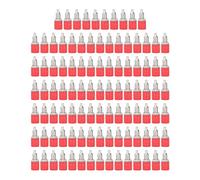 100 pièces de Douille Banane M6 4 mm, Accessoires de Connexion électrique en Laiton nickelé avec Isolation en ABS, pour Cordons de Mesure, alimentations électriques, équipements (Rouge)