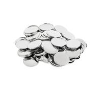 100 pièces de fournitures for la fabrication de boutons porte-clés double face en métal for machine à badges de 25 mm, 32 mm et 37 mm pour casier de bureau(100Pcs 37mm)