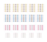 100 Pièces de Gaines Thermorétractables, Connecteurs de Fils à Souder Thermofusibles pour Circuits électriques dans la Production Industrielle
