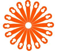 100 pièces de lames en plastique de rechange pour tondeuse à gazon STIHL Polycut 2-2 FSA 45 - Lames en nylon pour coupe-bordures de jardin