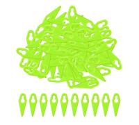 100 pièces de lames en plastique vert, lames de rechange pour tondeuse à gazon, accessoires de grattoir pour couteau de toilettage, ST01 ST02 ST04 ST05 ST20 GT3.0 GT4.0 GT50.