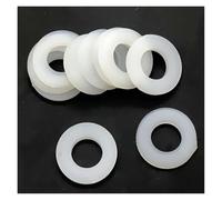 100 pièces de M2.5 M3 M4 M5 M6 M8 M10 M12 blanc noir en plastique nylon rondelle plate rondelle plate rondelle d'isolation(WHITE,M2x5x1mm)