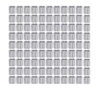 100 pièces de manchons à sertir en aluminium en forme de boucle, manchons à ferrules pour câble et clips à sertir pour la pêche (1,5 mm/0,06 pouces en forme de 8)