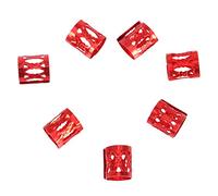 100 Pièces de Nouveaux Anneaux de Perles de Tressage de Cheveux Colorés, Faciles à Utiliser pour la Décoration des Cheveux, 7 Couleurs Disponibles, avec ductilité et flexibilité