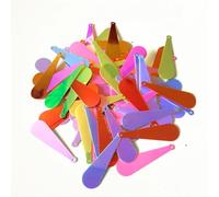 100 pièces de paillettes ovales plates en PVC forme batte baseball 10 x 35 mm long, assortiment confettis brillants Pour Loisirs CréAtifs Couture Bricolage