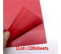 100 Pièces De Papier De Soie 21x30 Cm,Bricolage Fait À La Main,Papier Artisanal,Fleurs,Emballage Cadeau,Mariage,Fête,Décoration De La Maison,Fournitures - Type 100pcs Red Paper