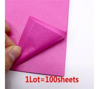 100 Pièces De Papier De Soie 21x30 Cm,Bricolage Fait À La Main,Papier Artisanal,Fleurs,Emballage Cadeau,Mariage,Fête,Décoration De La Maison,Fournitures - Type 100pcs Rose Paper