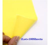 100 Pièces De Papier De Soie 21x30 Cm,Bricolage Fait À La Main,Papier Artisanal,Fleurs,Emballage Cadeau,Mariage,Fête,Décoration De La Maison,Fournitures - Type 100pcs Yellow Paper