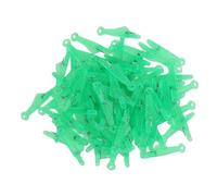 100 pièces de passe-aiguille en forme de poisson, passe-aiguille pour machine à coudre avec crochet en acier inoxydable, outil portable de montage du fil pour la broderie, adapté (Verte)