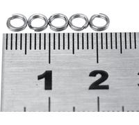 100 -pièces de pêche en acier inoxydable double cercle Split Ring appât -Tackle -connexion (4#)