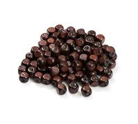 100 pièces de petites perles carrées en bois foncé 8 mm for colliers et bracelets faits à la main Pour DéCoration De Bricolage